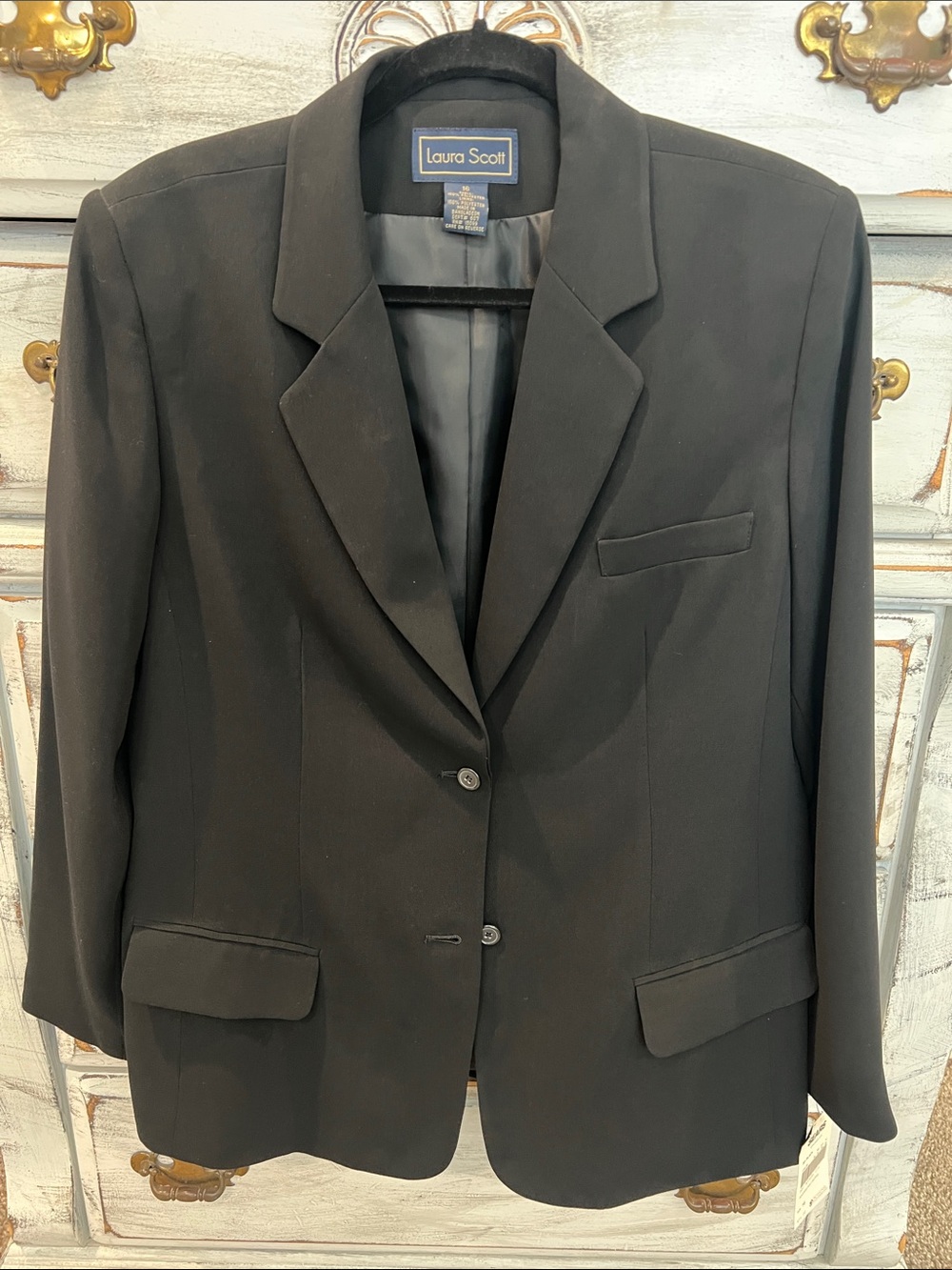 Laura Scott Black Tailored Blazer Jacket